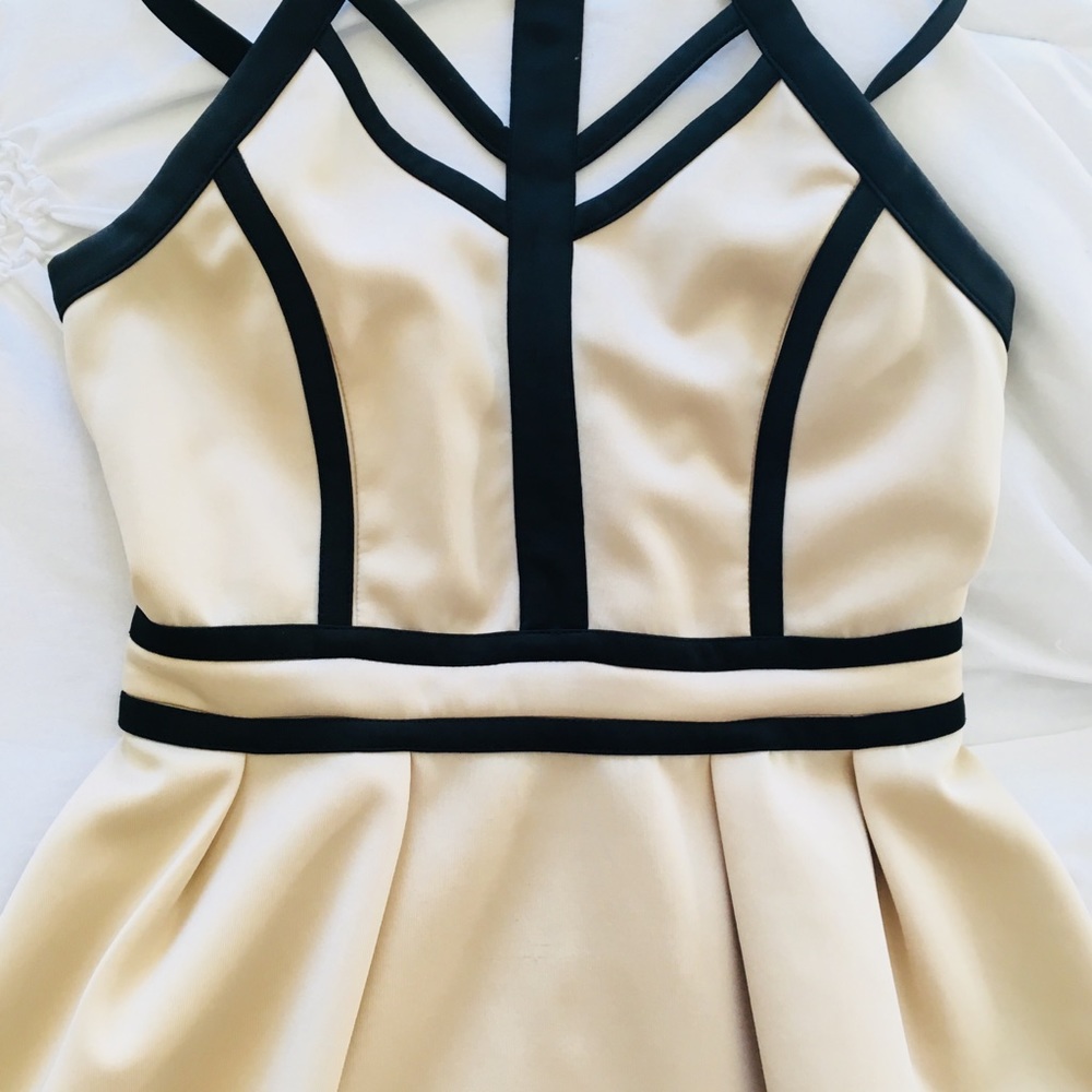 Cream, strappy dress from Tobi